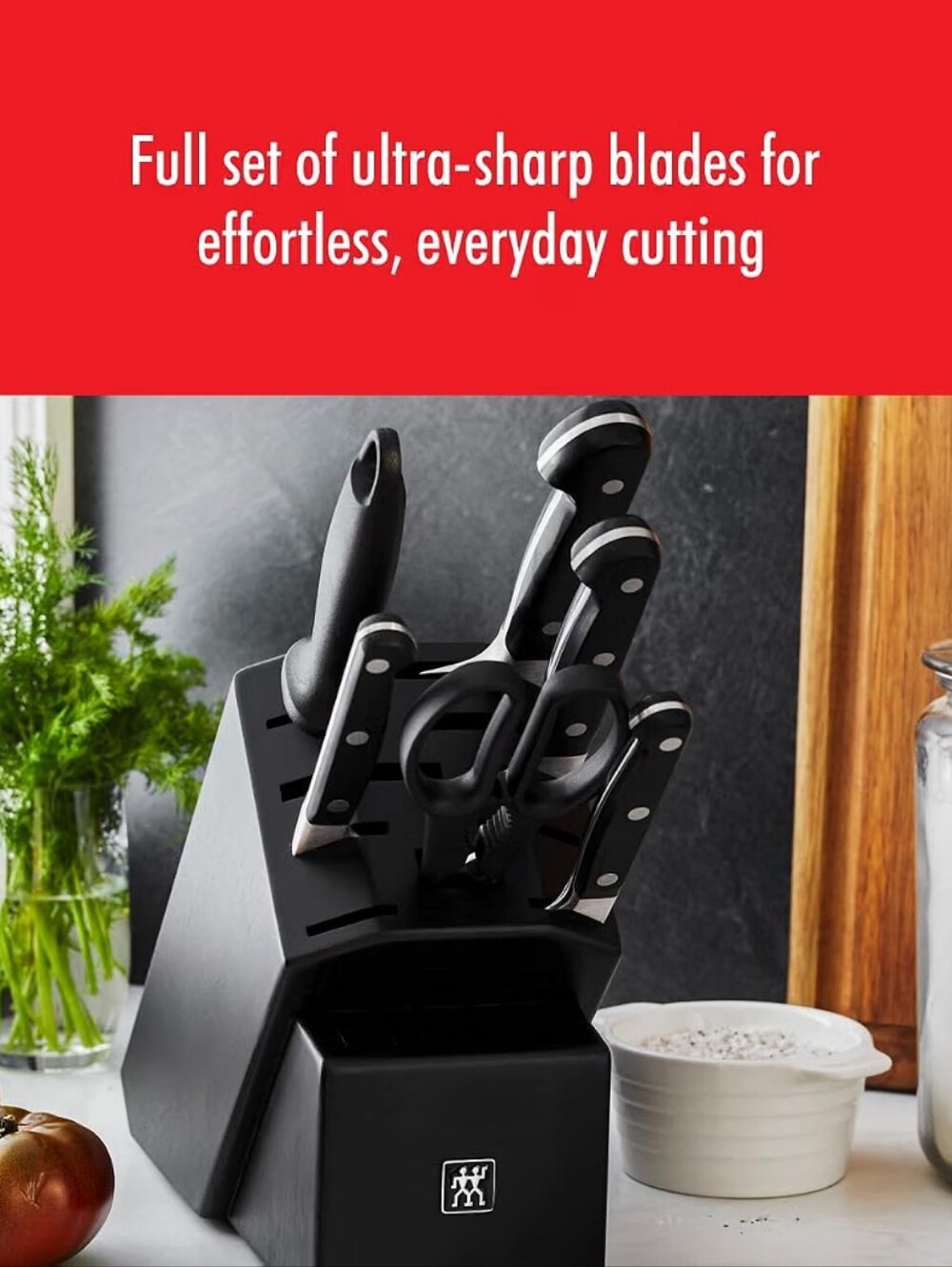 ZWILLING Pro 7-pc Knife Block Set - Black